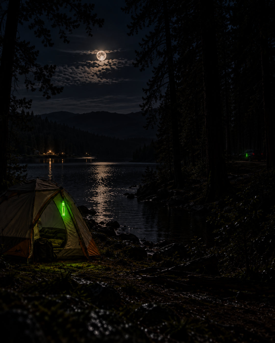 WARAGOD baston luminos 15cm DUO roșu + verde