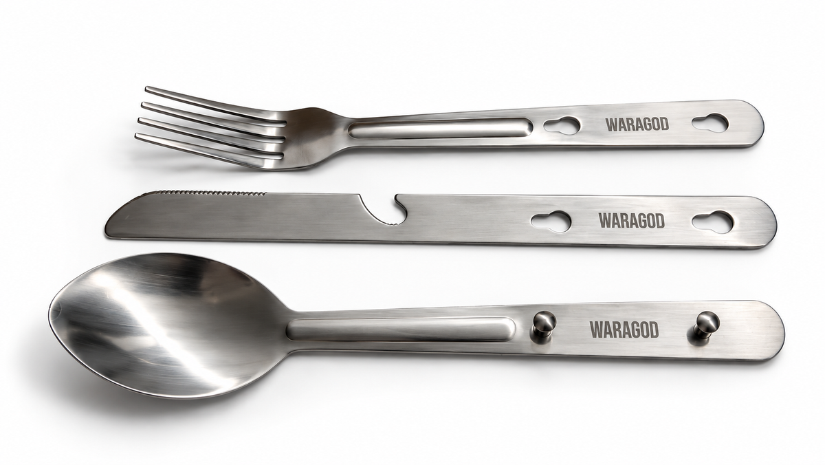 WARAGOD Cibax set tacâmuri din inox, 3 piese