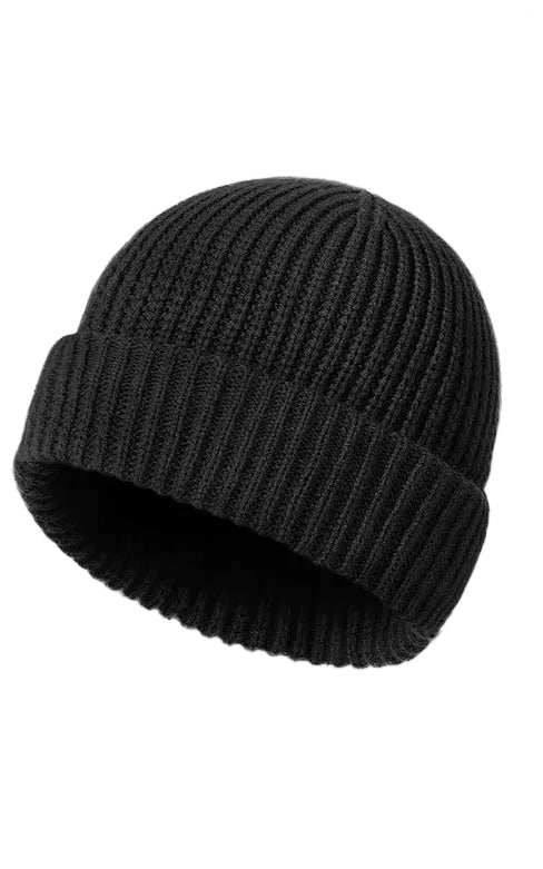 WARAGOD Mjuka cagulă tricotată 2 în 1, black