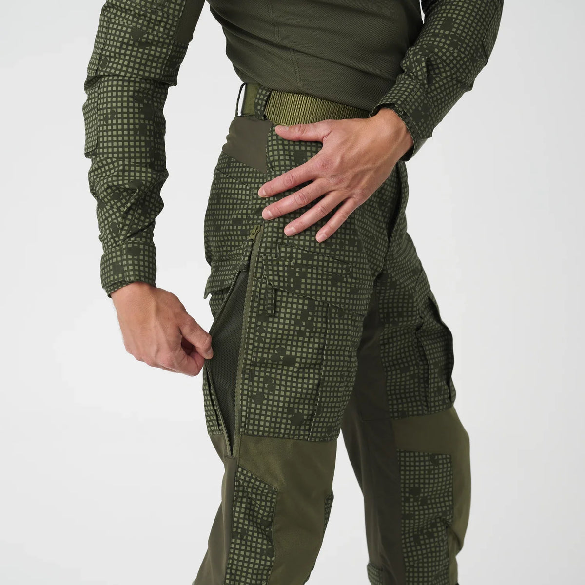 Helikon-Tex MCDU nohavice, US Woodland / Olive Green – detail 13