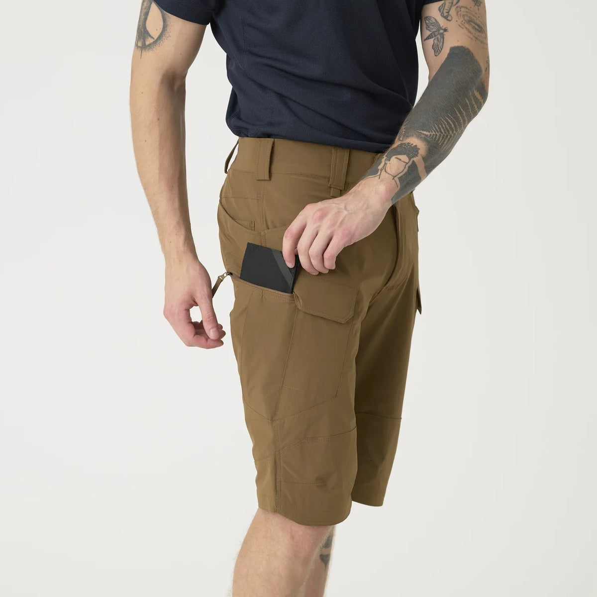 Helikon-Tex OTS 11" šortky taktické outdoorové VersaStretch Lite, Black – detail 9