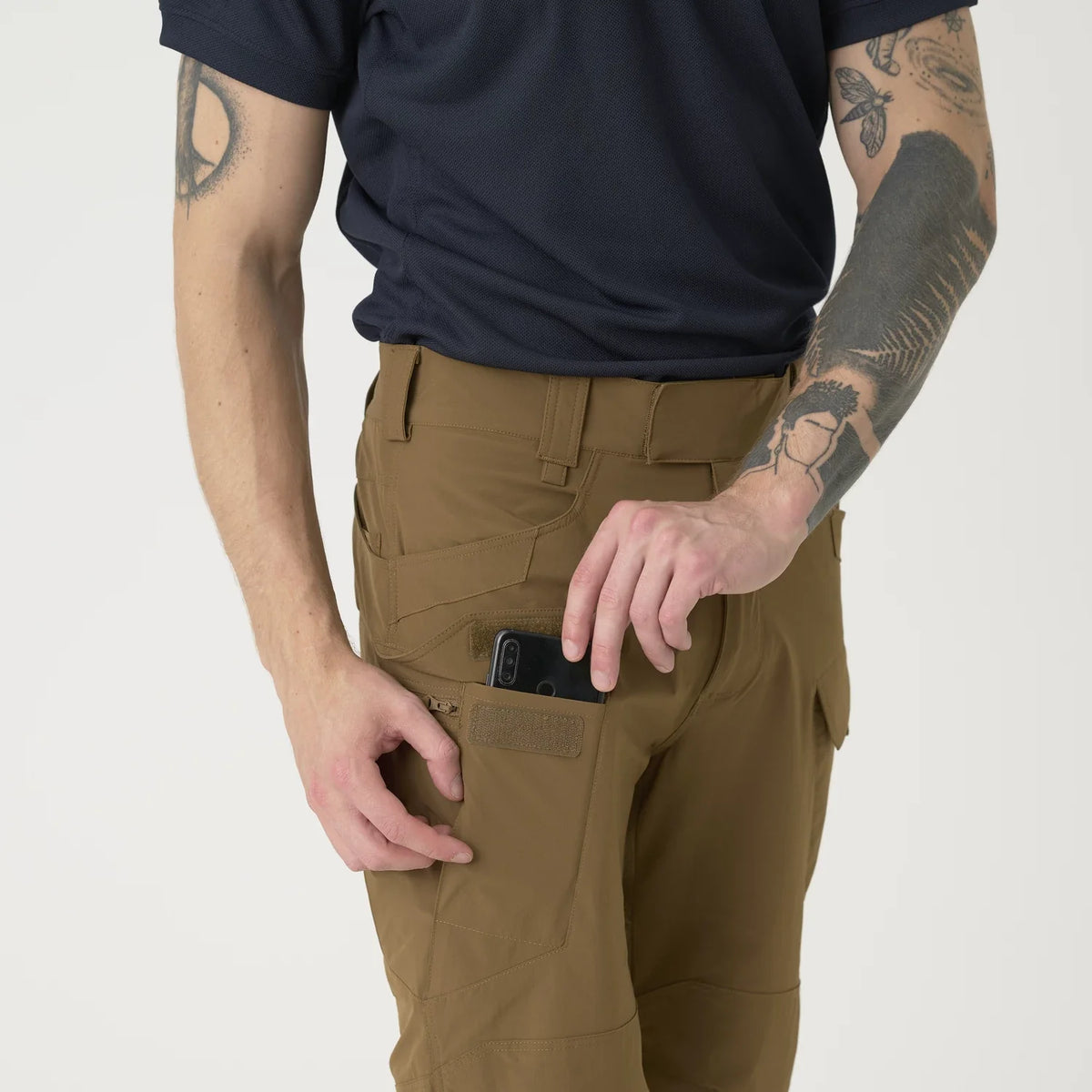 Helikon-Tex OTS 11" šortky taktické outdoorové VersaStretch Lite, Black – detail 11