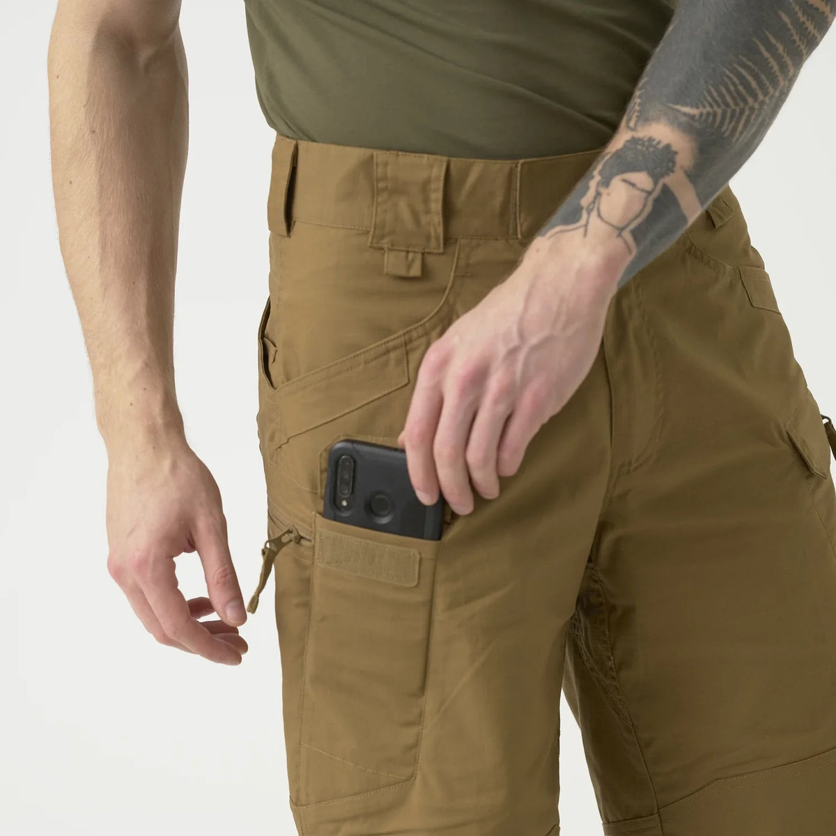 Helikon-Tex Urban Tactical 11" krátke nohavice Rip-Stop polycotton, adaptive green – detail 3