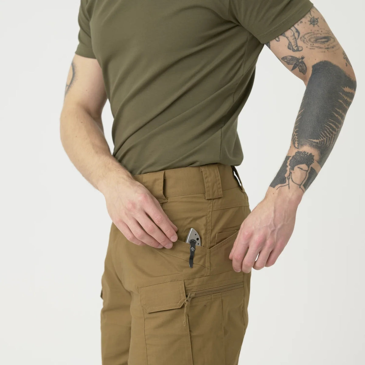 Helikon-Tex Urban Tactical 11" krátke nohavice Rip-Stop polycotton, adaptive green – detail 4