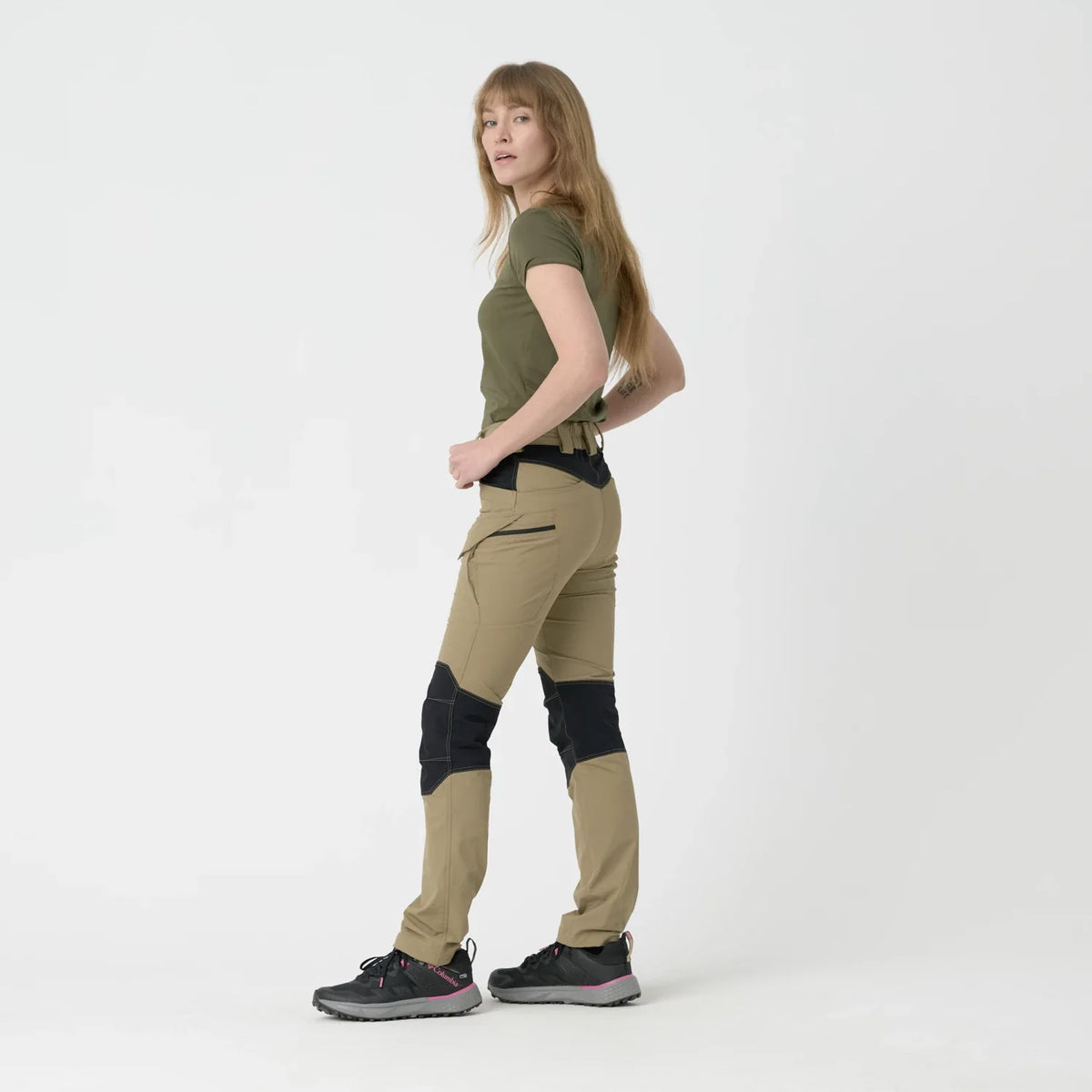 Helikon-Tex VersaStretch outdoorovo nohavice taktické dámske, taiga green – detail 2