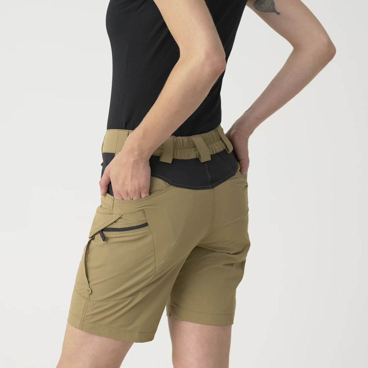Helikon-Tex OTP 8,5" dámske krátke nohavice, Shadow Grey / Black – detail 5