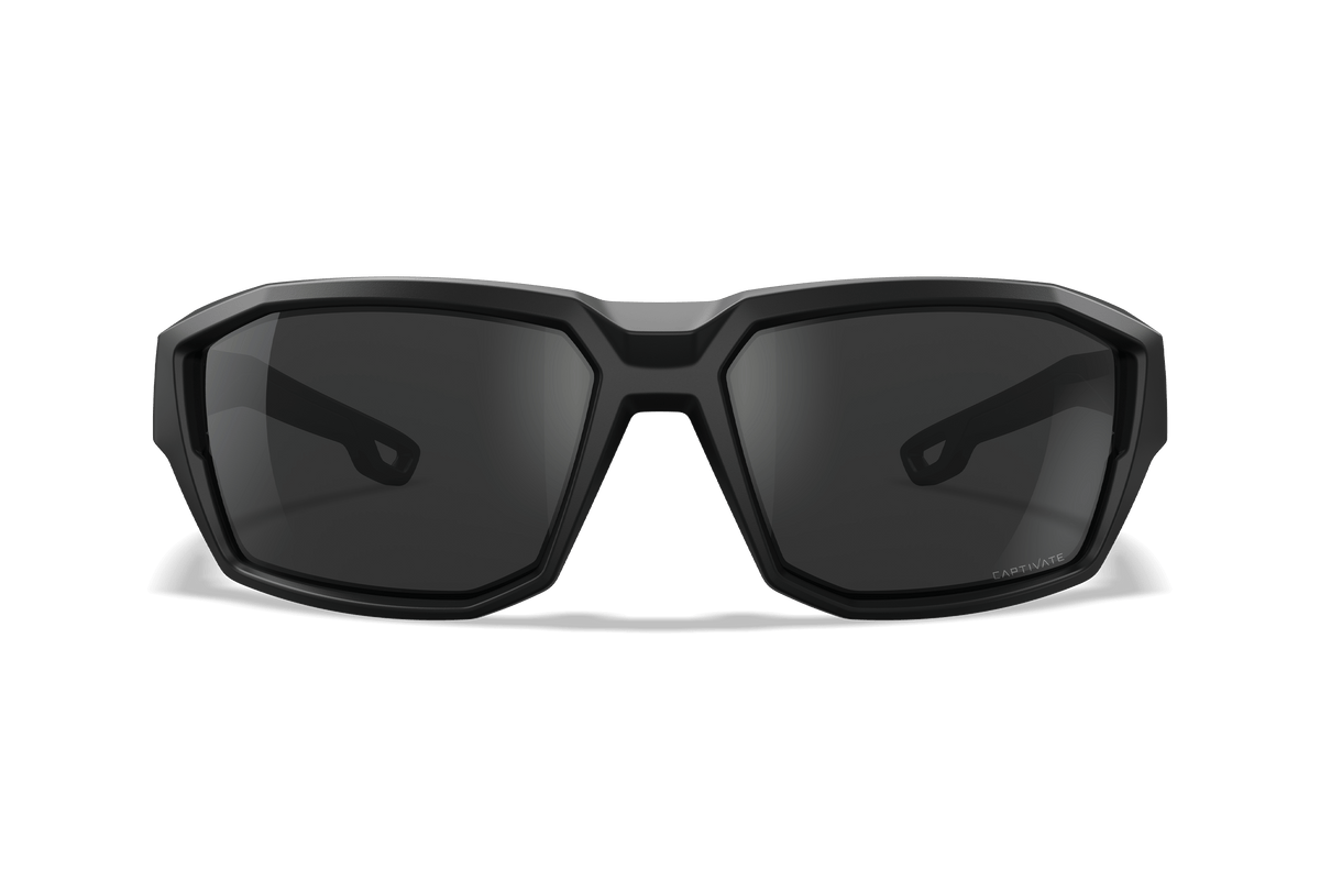 Wiley X Alpine ochelari balistici de soare, Matte Black / CAPTIVATE Grey