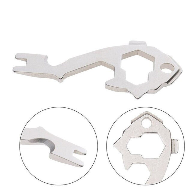 DRAGOWA Tactical multitool breloc 20v1 Edna, silver
