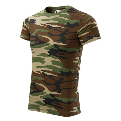 Malfini Camouflage tricou scurt 160g/m2, brown