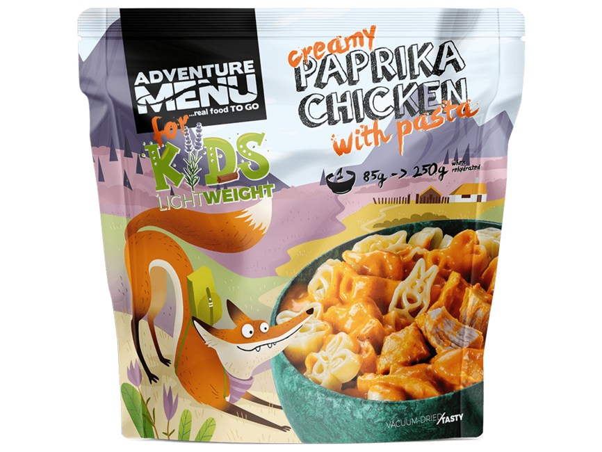 Adventure pui în papricash cu paste menu, 250g