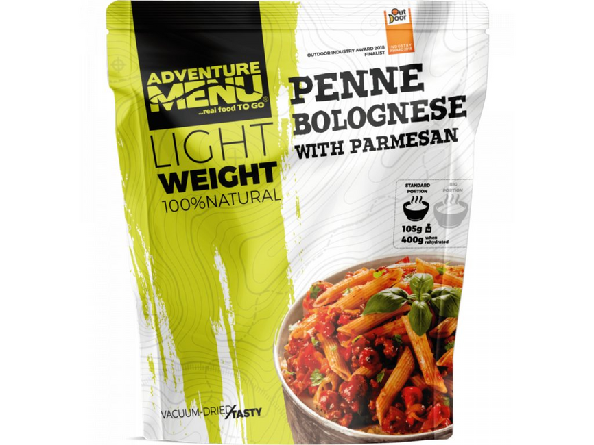 Adventure Menu Penne cu sos Bolognese și parmezan 400g