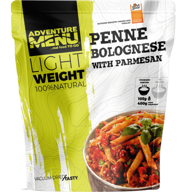 Adventure menu Penne cu sos Bolognese și parmezan, 600g