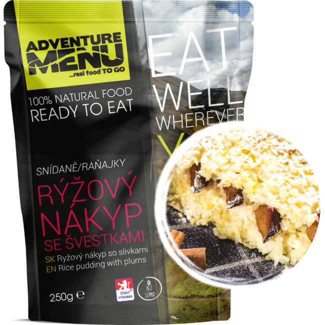 Adventure menu Terci de orez cu prune, 250g