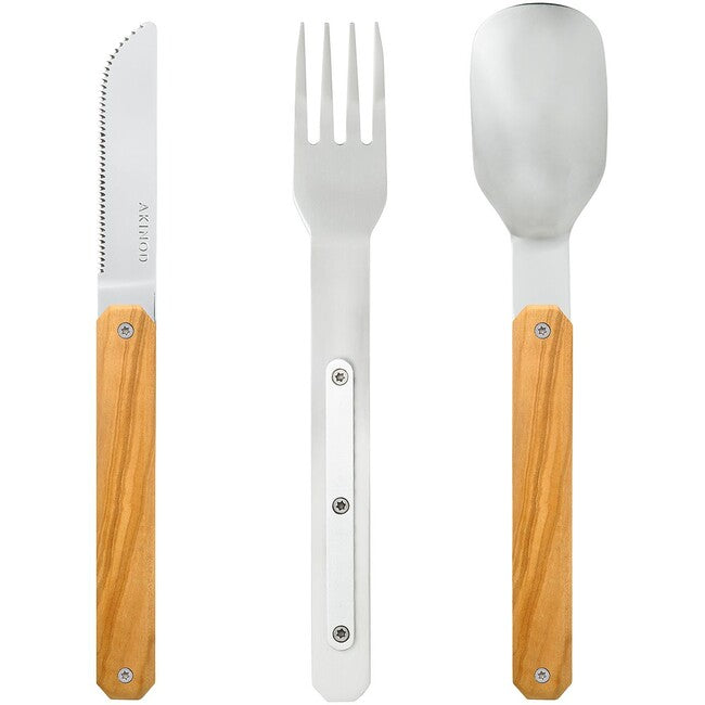 Akinod A01M00001 set tacâmuri 12h34, lemn de măslin