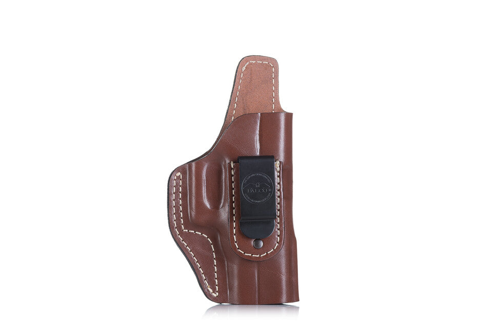 Falco Multifit IWB/OWB toc din piele micro-compact opascos pentru armă, cu cataramă