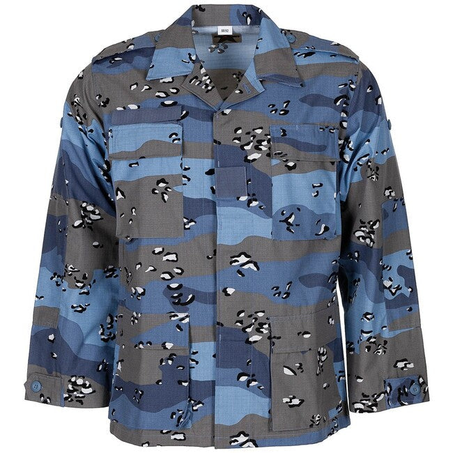 MFH BDU geacă de teren americană Rip stop, chocolate chip blue camo