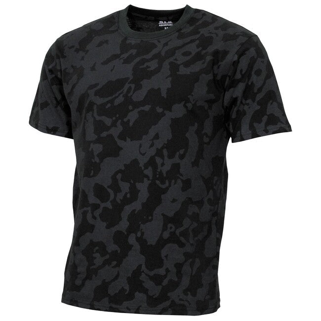 MFH Streetstyle tricou american, night-camo