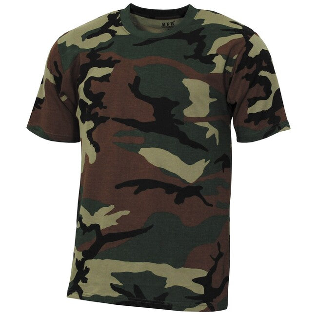 MFH tricou american Streetstyle cu mânecă scurtă, woodland