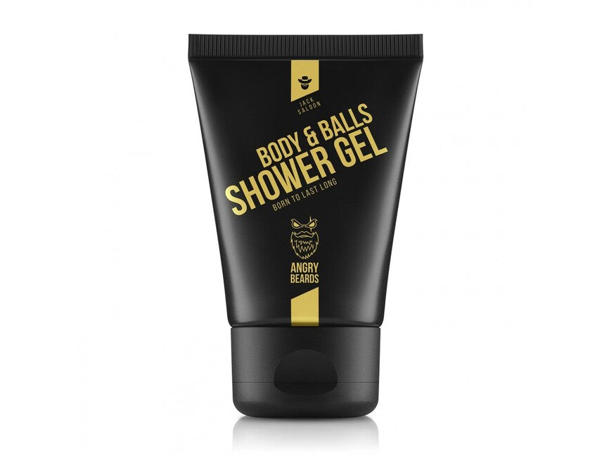 Angry Beards Jack Saloon gel de duș pentru corp și testicule, 50 ml