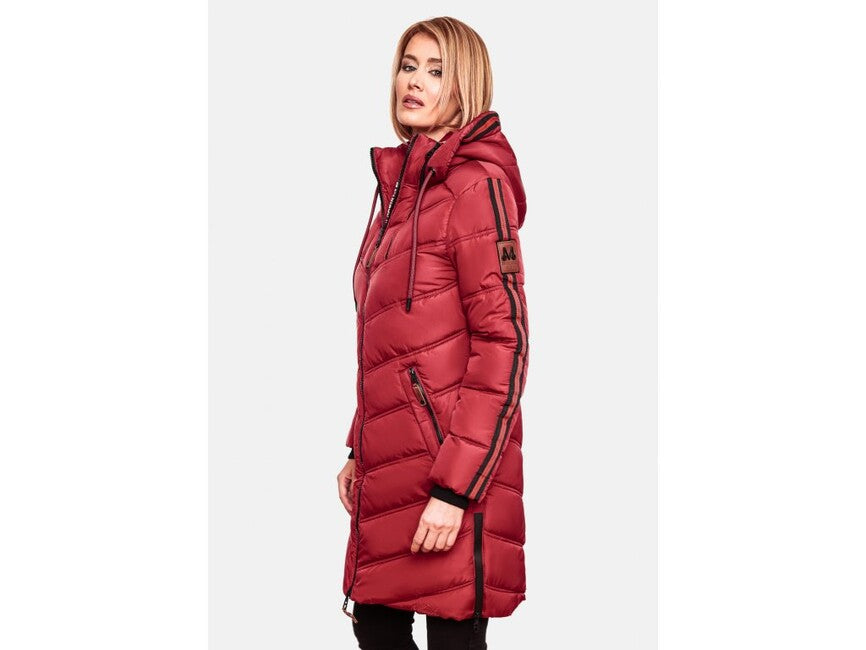 Marikoo ARMASA geacă de iarnă pentru femei, Dark red
