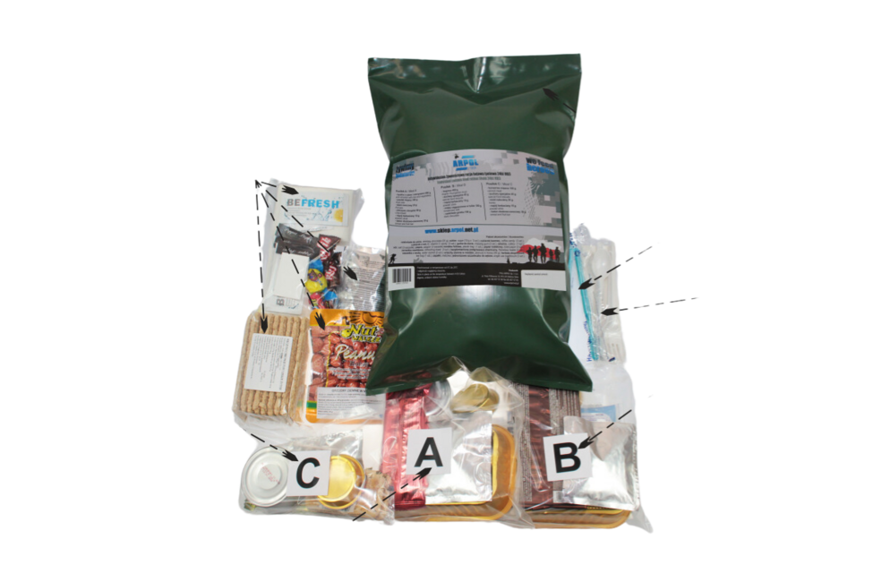Arpol RB3 Doza alimentară individuală de luptă, spată cu orez + gulaș din oală