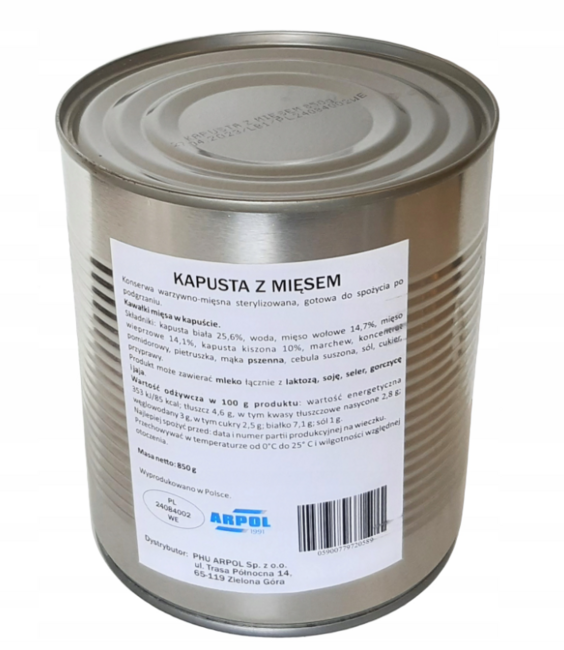 Arpol Conservă militară varză cu carne, 850g