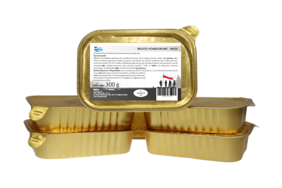 Arpol Risotto cu roșii, mâncare militară în tavă, 300g