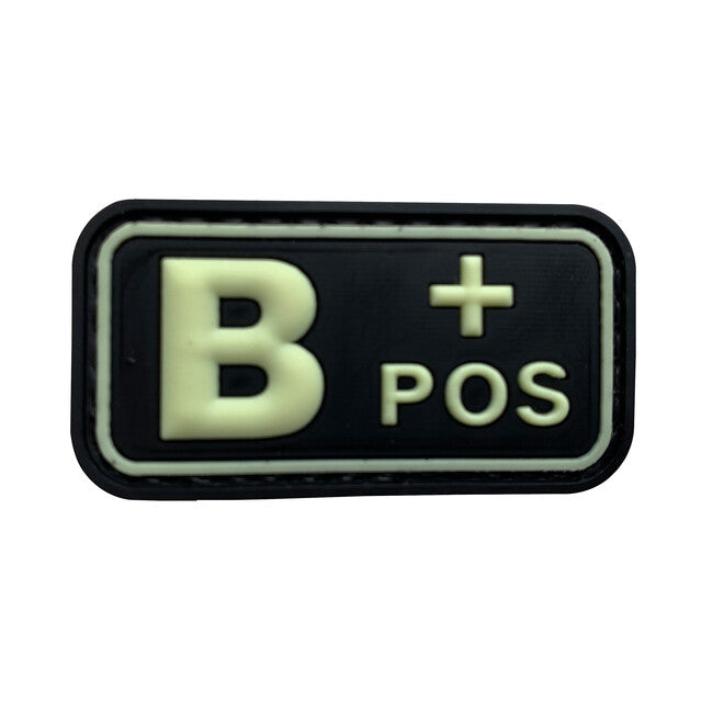 WARAGOD Emblemă B POS PVC Glow in the Dark Patch