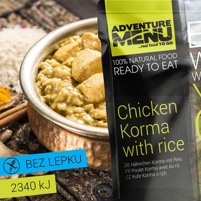 Adventure Menu Pui Korma cu orez 400g