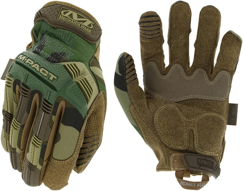 Mechanix M-Pact mănuși cu protecție la impact, woodland camo