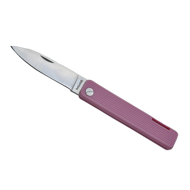 Baladeo ECO354 Papagayo briceag 7,5 cm, oțel 420, mâner TPE, roz