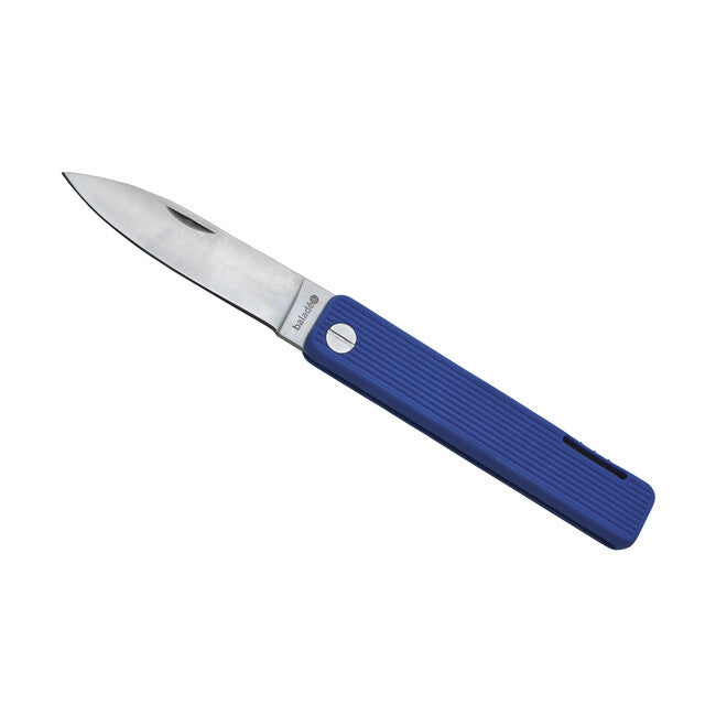 Baladeo ECO357 Papagayo briceag 7,5 cm, oțel 420, mâner TPE, bleumarin