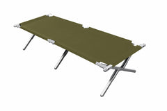 BasicNature Alu-Campbed pat de camping, oliv, 210 cm