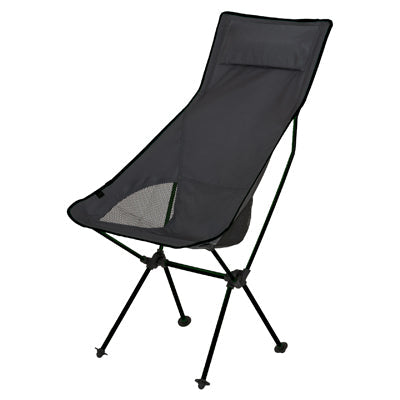 BasicNature Ultralight High Rest scaun de camping, negru