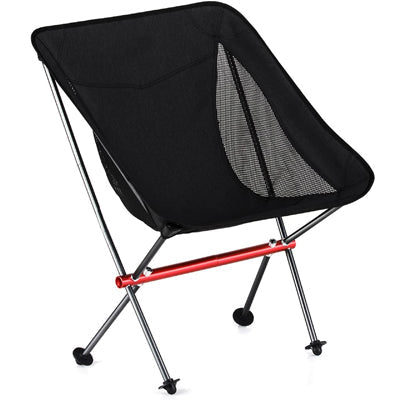 BasicNature Ultralight Low Rest scaun de camping, negru