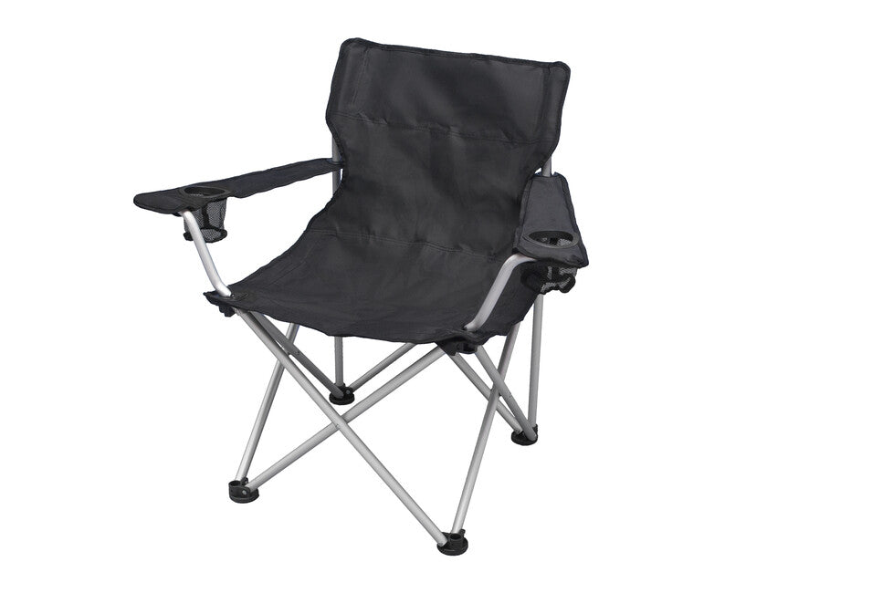 BasicNature Comfort scaun de camping, negru