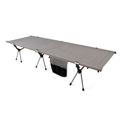 BasicNature pat de camping ridicat, 190 cm, gri