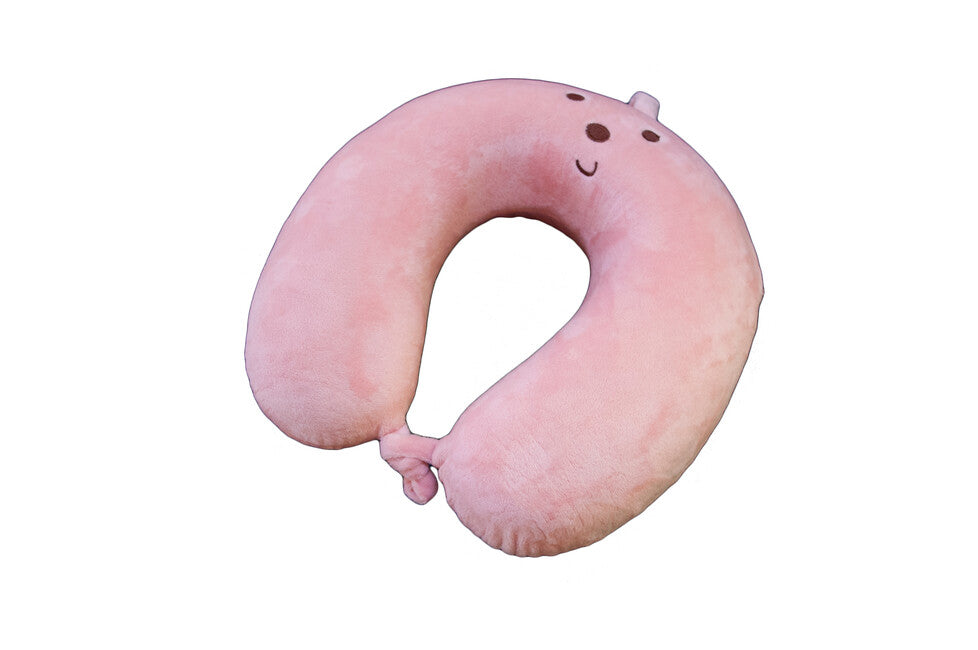 BasicNature Kids pernă pentru gât, roz