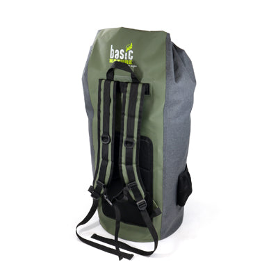 BasicNature sac impermeabil 90 L, gri-verde