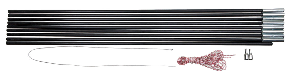 BasicNature tijă din fibră de sticlă 7,75 m x 11 mm, 9 segmente