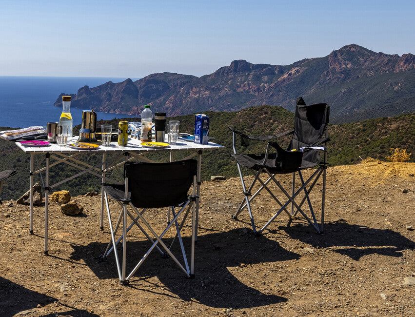 BasicNature Standard scaun de camping, negru