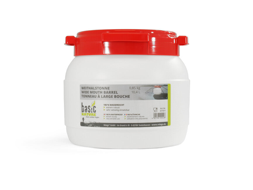 BasicNature Sud cu gât larg, alb, 10,4 l