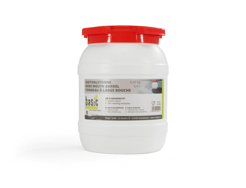 BasicNature sud cu gât larg, alb 6,4 l