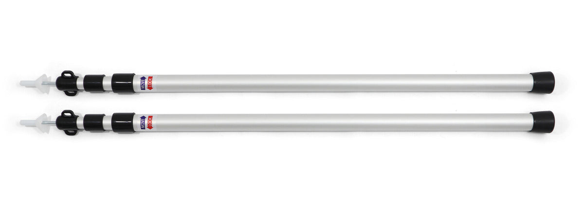 BasicNature bețe telescopice alu mari, 100-240 cm, 2 buc