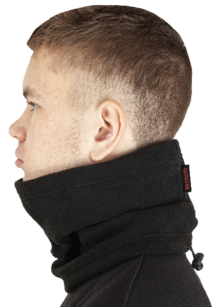 BENNON POLAROS fular tubular, negru