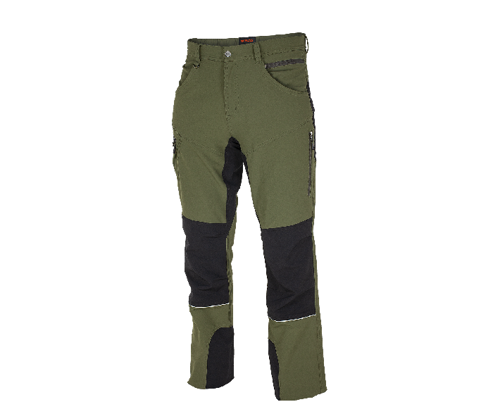 BENNON FOBOS pantaloni de lucru outdoor, verzi/negri