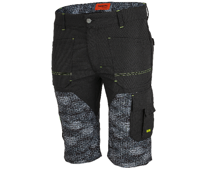 BENNON PREDATOR pantaloni scurți de lucru, negri/gri