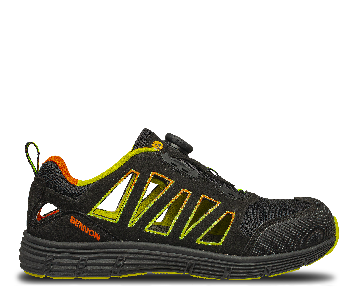 BENNON REBEL S1P ESD ATOP Low pantofi sport de trekking, verzi