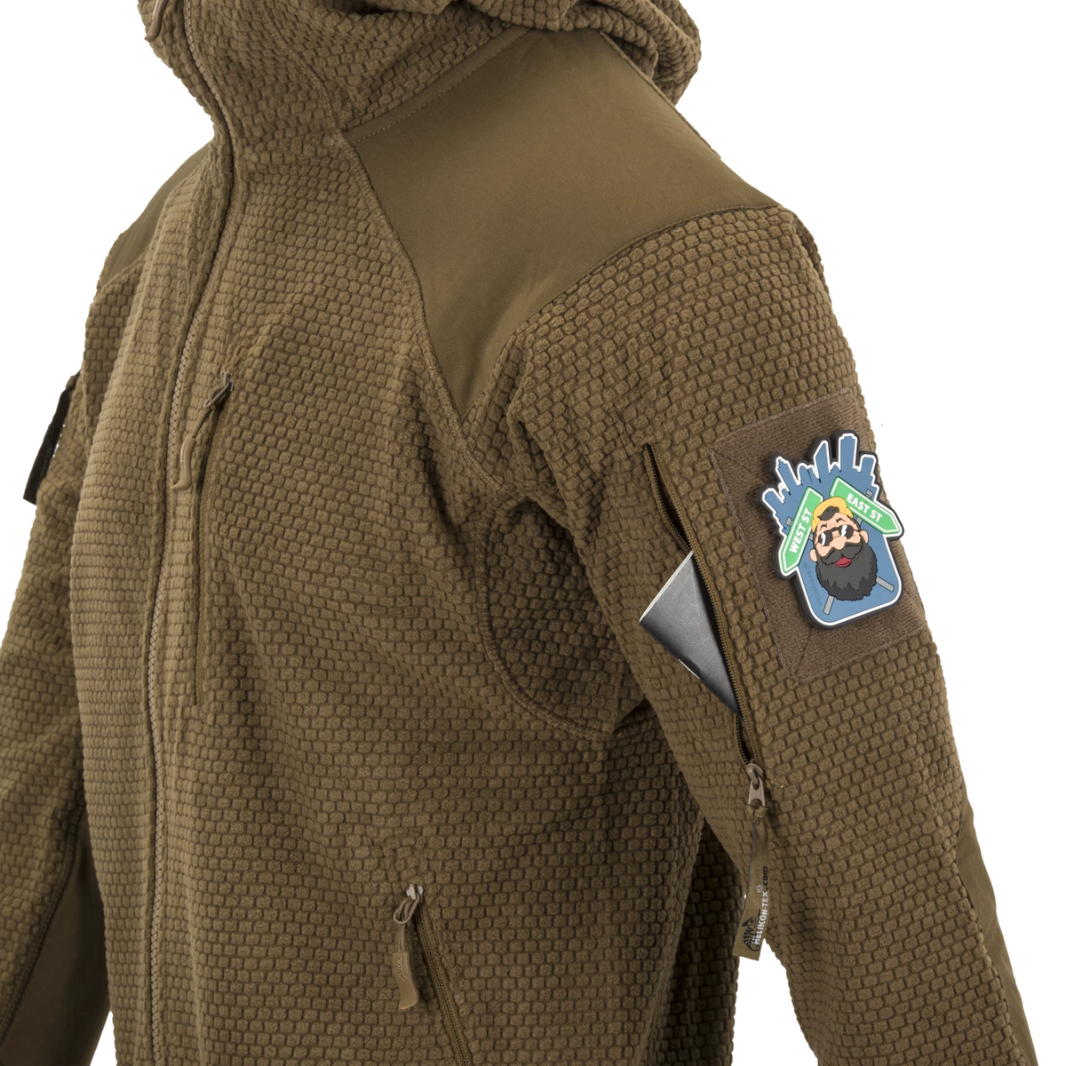 Helikon-Tex Alpha Hoodie flísová bunda, shadow grey