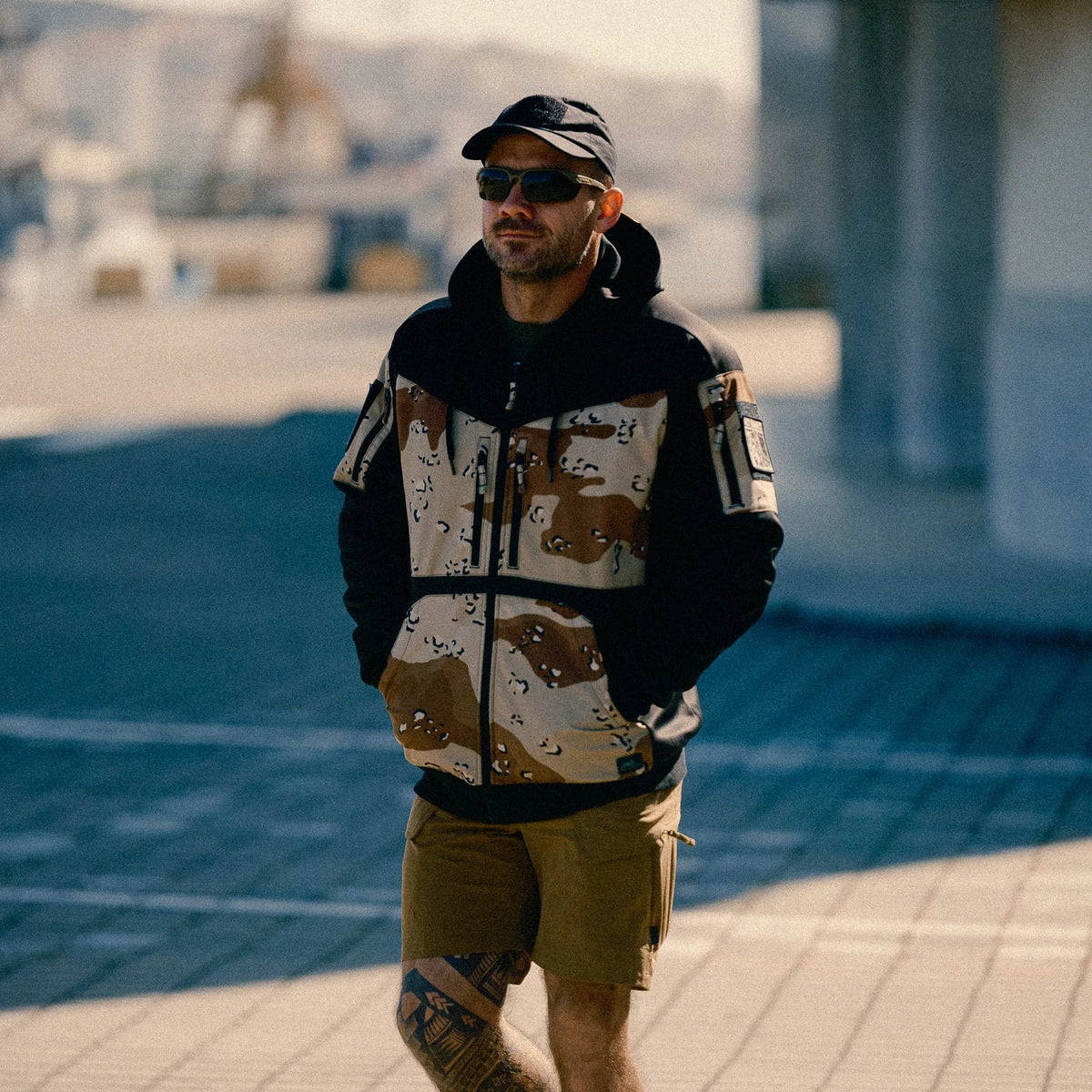 Helikon-Tex ROGUE HOODIE geacă, BLACK/MULTICAM